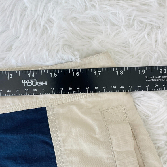 Adidas Board‎ Shorts Mens L Beige Navy Athletic 2004 Olympic Team USA Y2K Swim - Picture 7 of 8